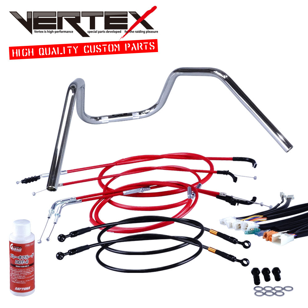 GSX400E 刀 (ザリ、ゴキ) GK51 6ベントアップハンドル セット カラー ワイヤー