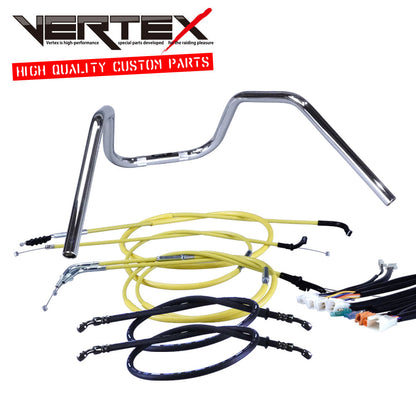 バンディット400/V/N 95-00年/GK77A 6ベントアップハンドル セット カラー ワイヤー