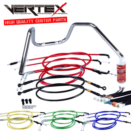 RZ250 84年 51L 6ベントアップハンドル セット カラー ワイヤー