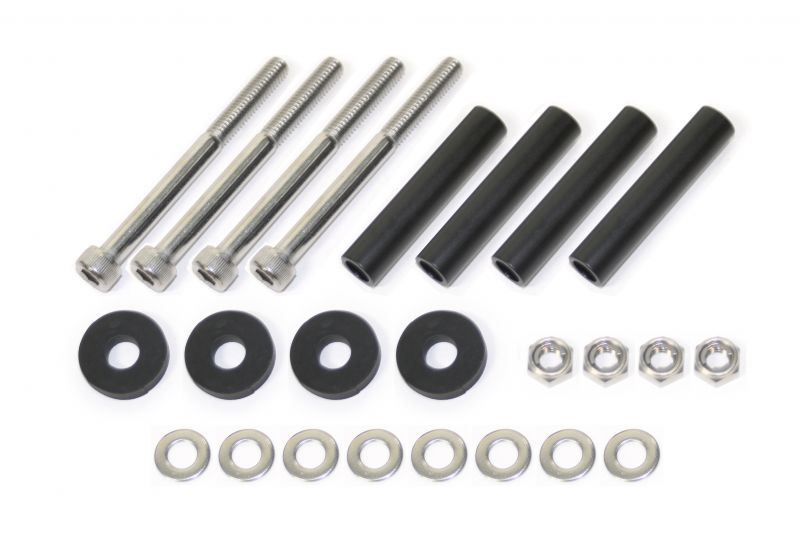 ストレートコア用サイドカラー＆ボルトセット ブラック 7段/49.2mm 4本セット