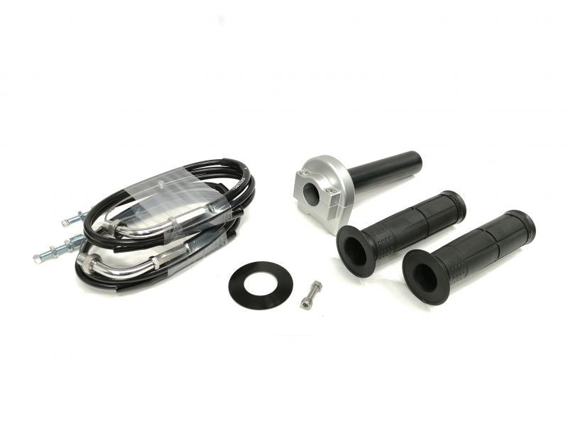 汎用スロットルキット タイプ1 メッキ金具 シルバー 巻取φ32 1050mm