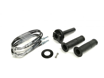 汎用スロットルキット タイプ1 メッキ金具 ブラック 巻取φ36 900mm