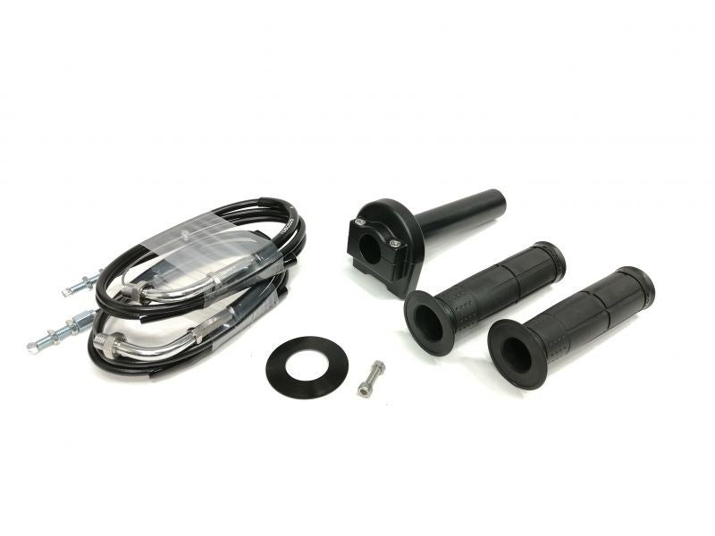Universal Throttle Kit Type-1 Chrome Hardware Black Winding φ40 1050mm