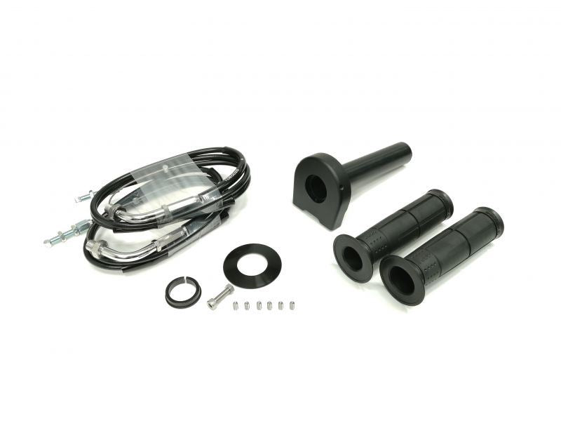 Universal Throttle Kit Type 2, Chrome Fittings, Black, Spool φ32, 1050mm