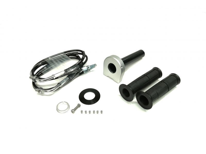 汎用スロットルキット タイプ2 メッキ金具 シルバー 巻取φ36 900mm