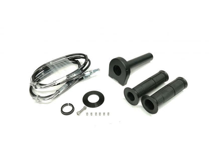 汎用スロットルキット タイプ2 メッキ金具 ブラック 巻取φ36 900mm