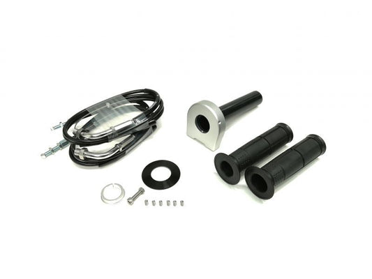 Universal Throttle Kit Type 2 Chrome Fittings Silver Winding φ36 1050mm