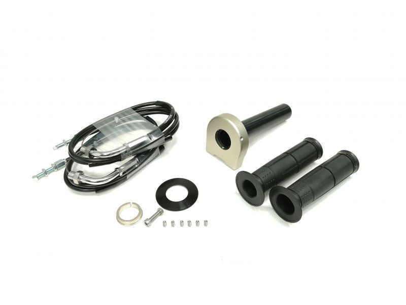 汎用スロットルキット タイプ2 メッキ金具 チタンゴールド 巻取φ36 1050mm