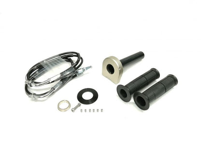 汎用スロットルキット タイプ2 メッキ金具 チタンゴールド 巻取φ40 900mm