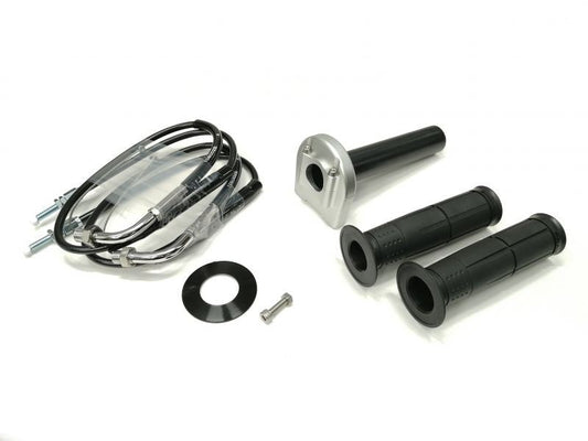 Universal Throttle Kit Type 3, Chrome Hardware, Silver, Winding φ40, 700mm