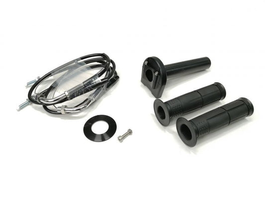 Universal Throttle Kit Type 3, Chrome Hardware, Black, Spool ø42, 700mm