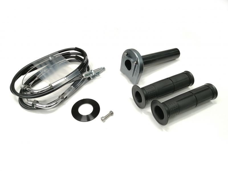 汎用スロットルキット タイプ3 メッキ金具 ガンメタ 巻取φ44 900mm