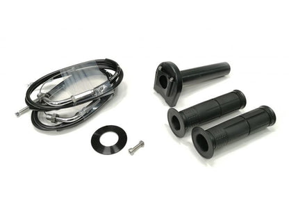 Universal Throttle Kit Type 3, Chrome Fittings, Black, Spool ø44, 1050mm