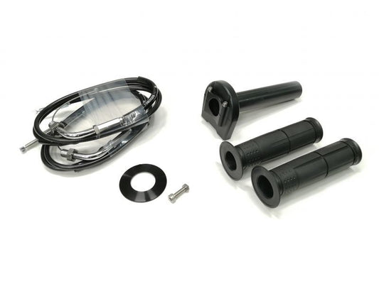 Universal Throttle Kit Type 3, Chrome Fittings, Black, Spool ø44, 1050mm