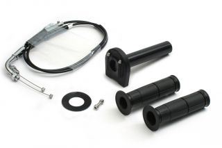 Throttle Kit Type 3 Chrome Hardware Black Winding φ44 Ninja 250R ZX-10R