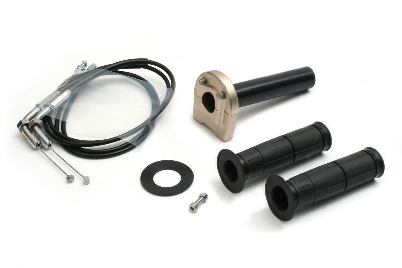 Throttle Kit Type 3 Chrome Plated Fittings Titanium Gold Winding φ44 900mm For TMR Carburetor Kit Only