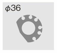 スロットルキット タイプ1 メッキ金具 シルバー 巻取φ36 1050mm TMRキャブレターキット専用