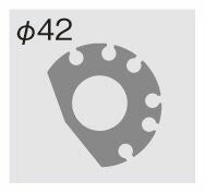 スロットルキット タイプ1 メッキ金具 ブラック 巻取φ42 1050mm TMRキャブレターキット専用