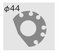 スロットルキット タイプ1 メッキ金具 シルバー 巻取φ44 1050mm TMRキャブレターキット専用