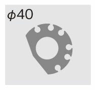 Universal Throttle Kit Type-1, Chrome Hardware, Gunmetal, Winding Diameter 40mm, 800mm