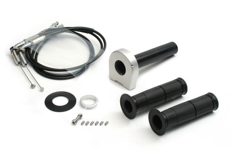 スロットルキット タイプ2 メッキ金具 シルバー 巻取φ28 800mm TMRキャブレターキット専用