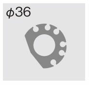 スロットルキット タイプ2 メッキ金具 ブラック 巻取φ36 1050mm TMRキャブレターキット専用