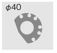 スロットルキット タイプ2 メッキ金具 ブラック 巻取φ40 1050mm TMRキャブレターキット専用