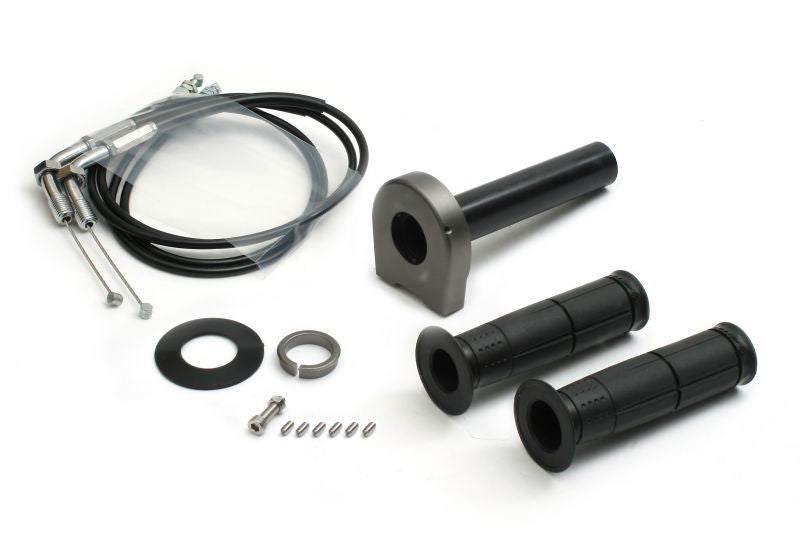 スロットルキット タイプ2 メッキ金具 ガンメタ 巻取φ36 1050mm TMRキャブレターキット専用