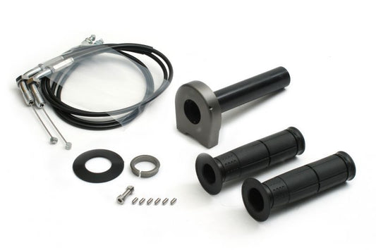 スロットルキット タイプ2 メッキ金具 ガンメタ 巻取φ40 1050mm TMRキャブレターキット専用