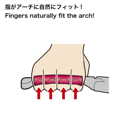シリコン製レバーラップ FINGER フィンガー ブラック 2個入