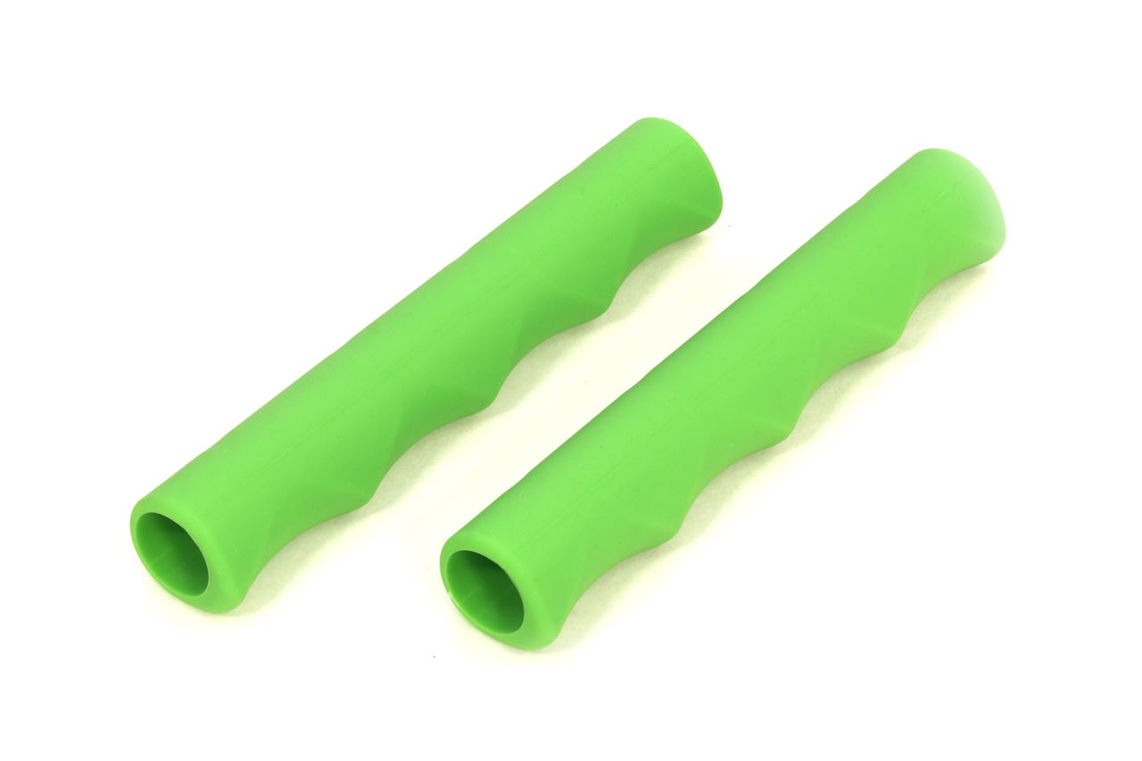 Silicone Lever Grips FINGER Green 2pcs