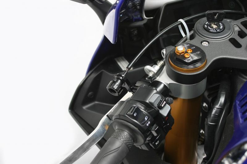 リモートワイヤーブラケット V1/V2 スイッチボックス固定タイプ YZF-R1(ABS) YZF-R1M ACTIVE リモートアジャストワイヤーV1/V2