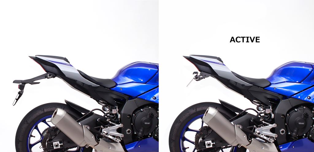 フェンダーレスキット LEDナンバー灯 ブラック YZF-R1/R1M