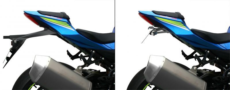 Fender Eliminator Kit with LED License Plate Light, Black, GSX-R1000/R