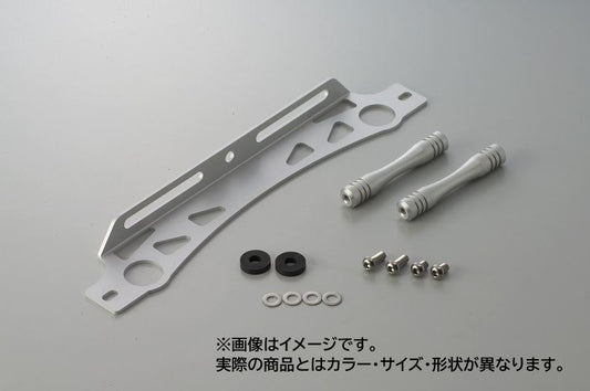 Round Oil Cooler Kit Repair Stay Set Silver 9 inch/13 Row for Big Radiator ZRX1200R ZRX1100