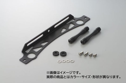 Round Oil Cooler Kit Repair Stay Set for Big Radiator, Black, 9 inch/13 Row ZRX1200R ZRX1100
