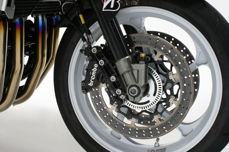 AH1フォーク用 アキシャルキャリパーサポート ブラック 40mmピッチ/310mmローター CB1300SF CB1300SB