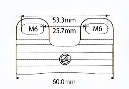 2WAYセパレーター ブラック 幅60mm