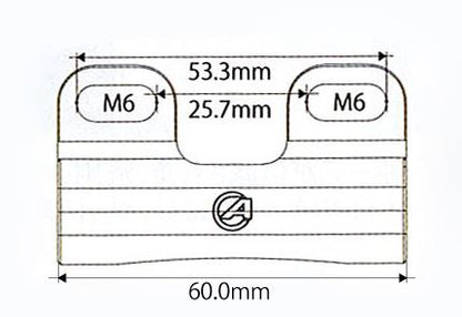 2WAYセパレーター ブラック 幅60mm