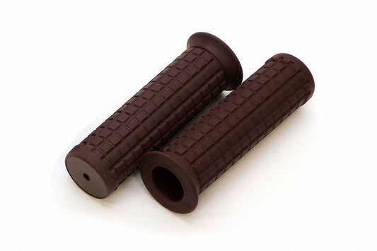 ブロックSグリップ ダークブラウン 非貫通タイプ φ22.2/全長124mm(内長120mm)
