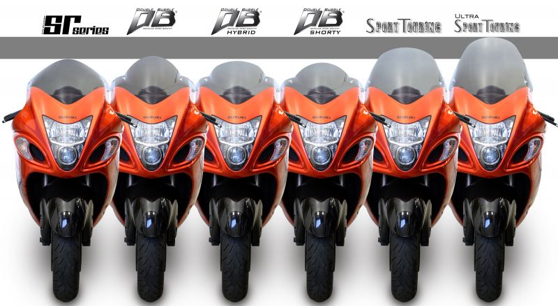 スクリーン ダブルバブル(ショート) スモーク GSX1300R