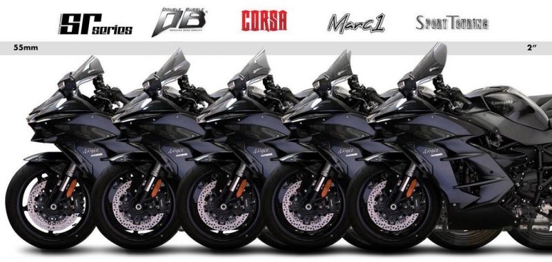 Screen Double Bubble Dark Smoke Ninja H2 SX