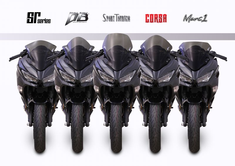 スクリーン ダブルバブル ダークスモーク ニンジャ250 ニンジャ400