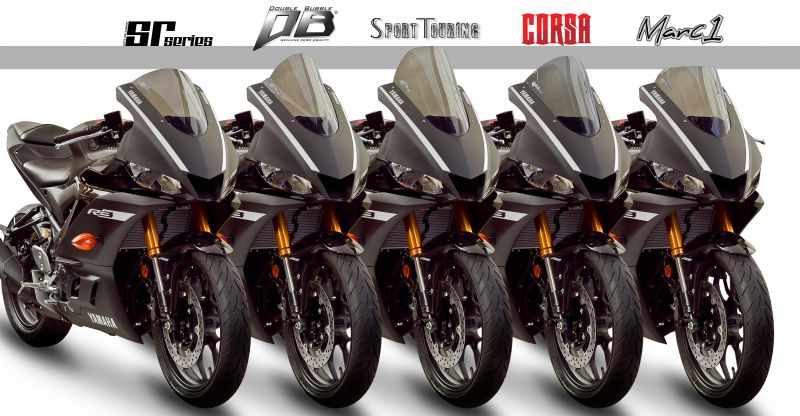 Screen Double Bubble Dark Smoke YZF-R25 YZF-R3