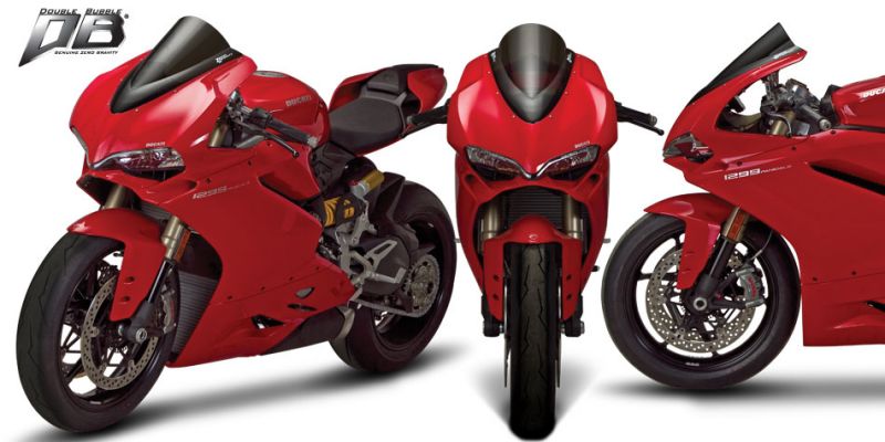 Screen, Double Bubble, Smoke, Ducati 959/1299 Panigale