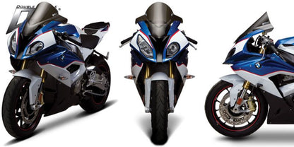 Screen, double bubble, smoke, S1000RR