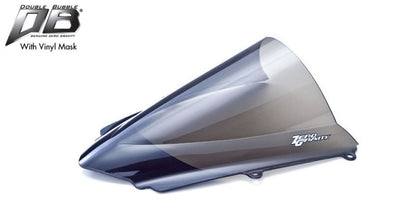 Screen, black vinyl mask, double bubble, smoke, Daytona 675