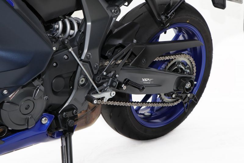 ステップバー ライダー側 ブラック 72mm MT-09 XSR900 YZF-R7