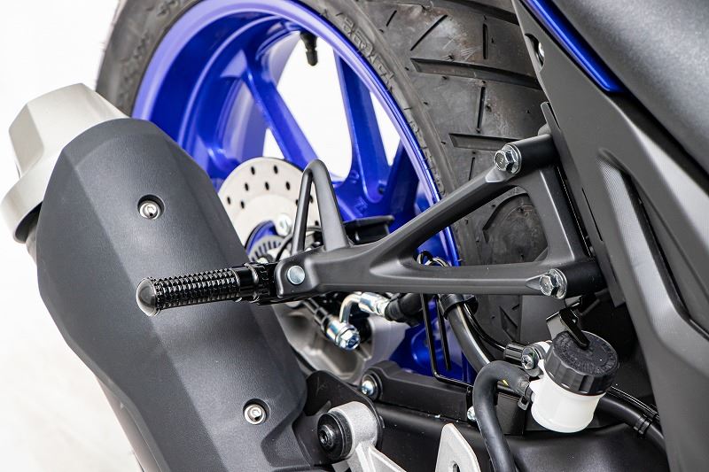 ステップバー タンデム側 ブラック 72mm MT-07 MT-25 YZF-R7