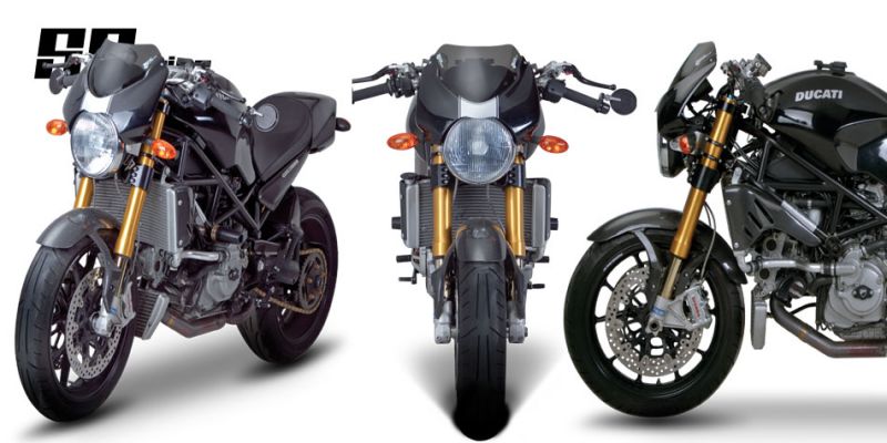 Screen SR type smoke Ducati 1000 Monster 1000/900S/S2R/S4/S4R